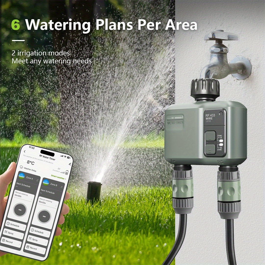 WiFi Garden Water Timer – 2-Zone Smart Irrigation Controller