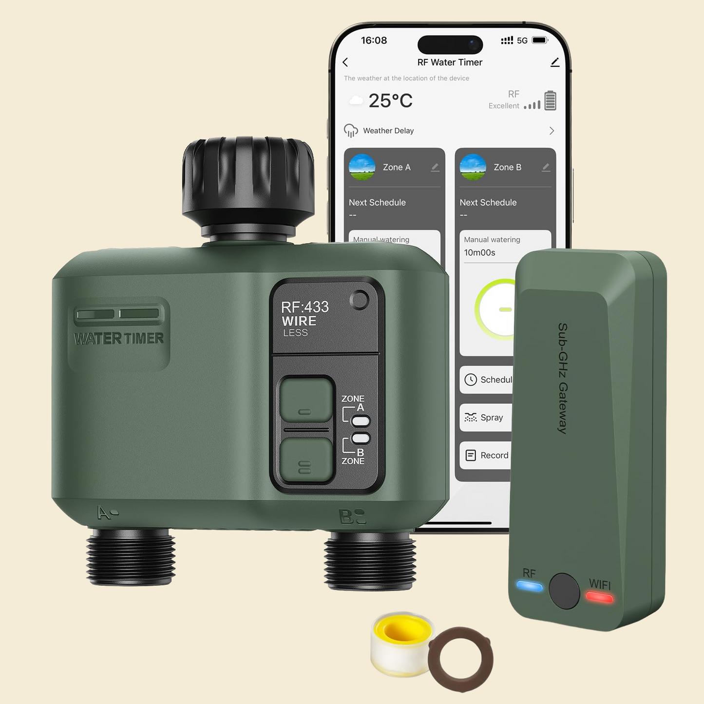 WiFi Garden Water Timer – 2-Zone Smart Irrigation Controller