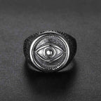 Men’s Ancient Egyptian Titanium Steel Ring – Hip Hop Pharaoh Style Statement Ring
