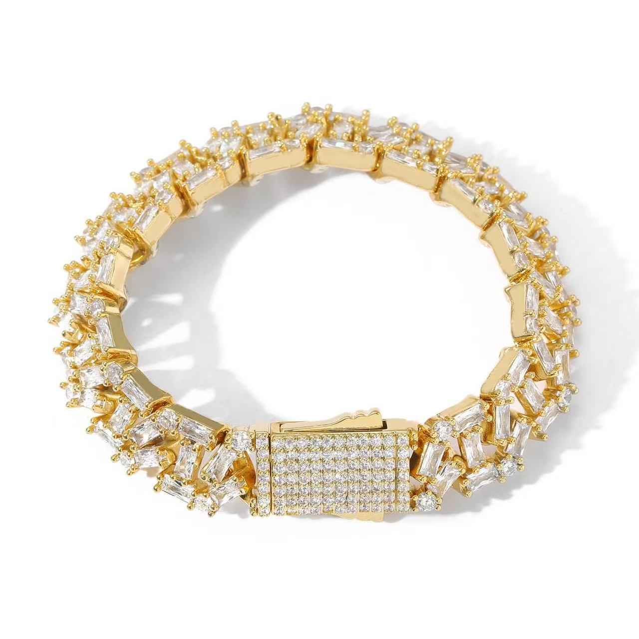 12mm square-shaped gemstone bracelet from Cuba
