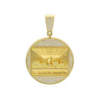The Last Supper 13mm Large Round Disc Pendant Necklace