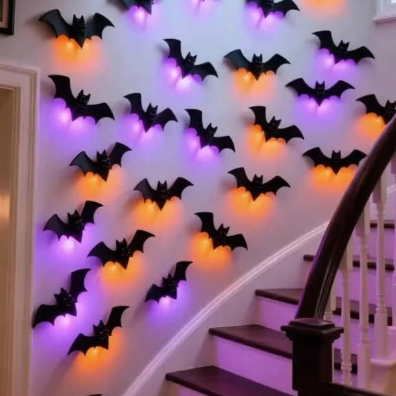 3D Halloween Bats Decorations – Scary Wall & Window Stickers