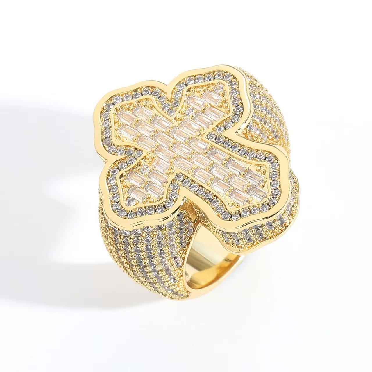 Cross-shaped zirconium ring