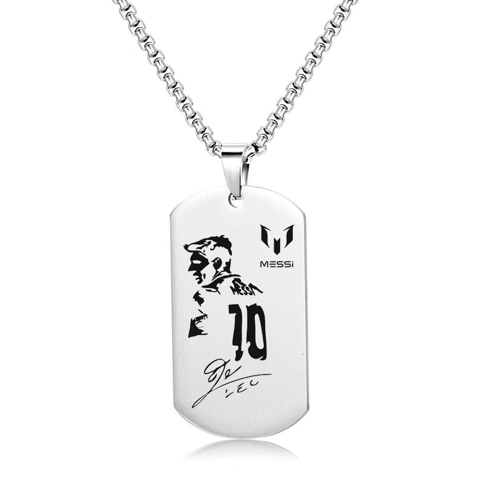 Gardira stainless steel nameplate necklace with sleek, polished design featuring a personalized nameplate on a chain.