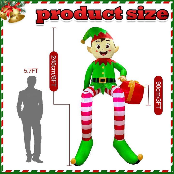 Christmas elf decoration with measurements