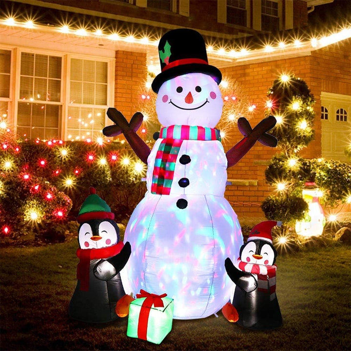 inflatable snowman