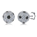 Gardira football earrings featuring small metallic football-shaped charms, perfect for sports fans and casual wear.