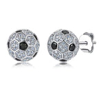 Gardira football earrings featuring small metallic football-shaped charms, perfect for sports fans and casual wear.