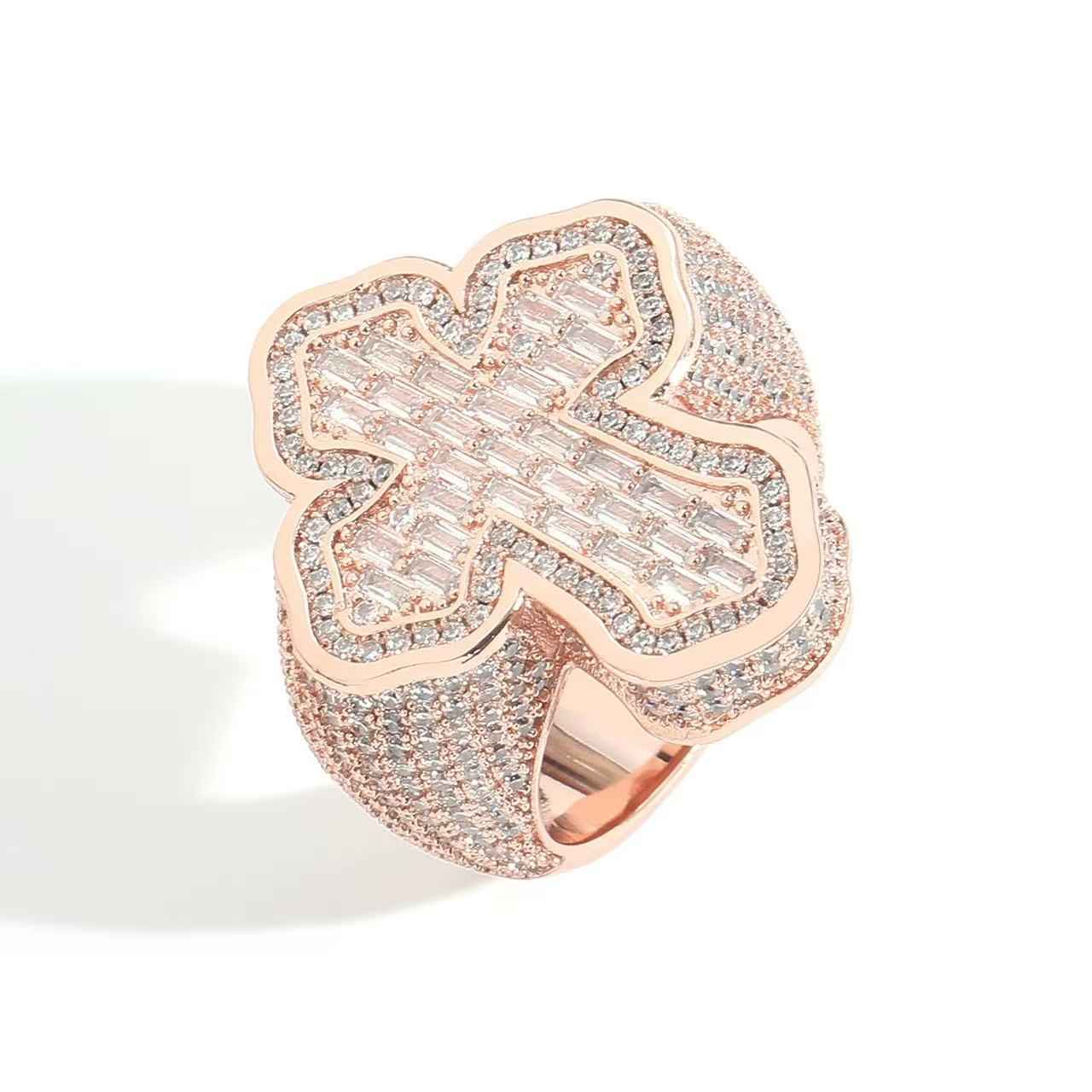 Cross-shaped zirconium ring