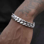 Men’s Cuban Link Bracelet – Titanium Hip Hop Chain Bracelet, Trendy & Cool Streetwear Jewelry