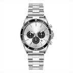 Men’s Hip Hop Style Stainless Steel Watch – Waterproof Quartz Wristwatch