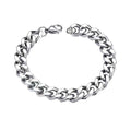 Men’s Cuban Link Bracelet – Titanium Hip Hop Chain Bracelet, Trendy & Cool Streetwear Jewelry