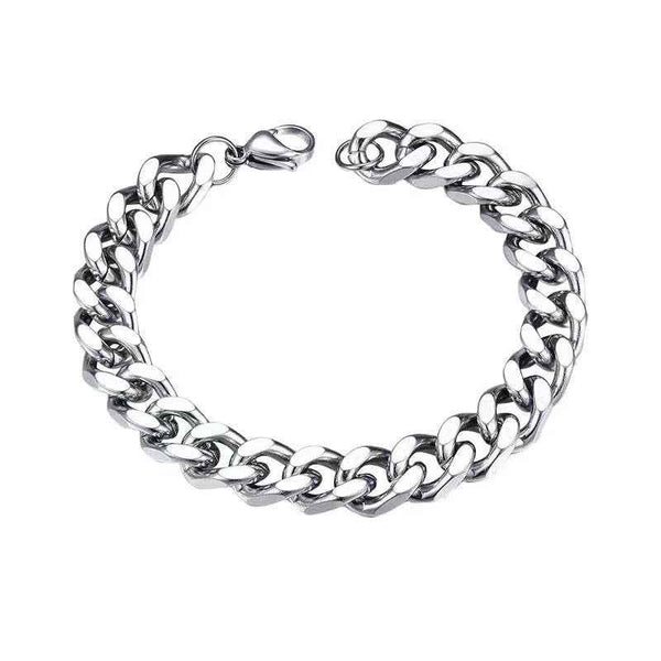 Men’s Cuban Link Bracelet – Titanium Hip Hop Chain Bracelet, Trendy & Cool Streetwear Jewelry