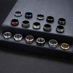 16PCS Stainless Steel Fidget Ring Set – Spinner Chain Band Stress & Anxiety Relief Rings for Men & Women