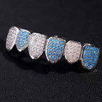 Hip Hop CZ Grillz – Micro-Inlaid Cubic Zirconia Dental Jewelry for Men & Women