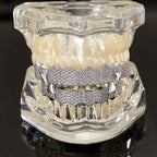 Hip Hop Vampire Fang Grillz – Full Rhinestone Copper-Plated Zircon Dental Jewelry