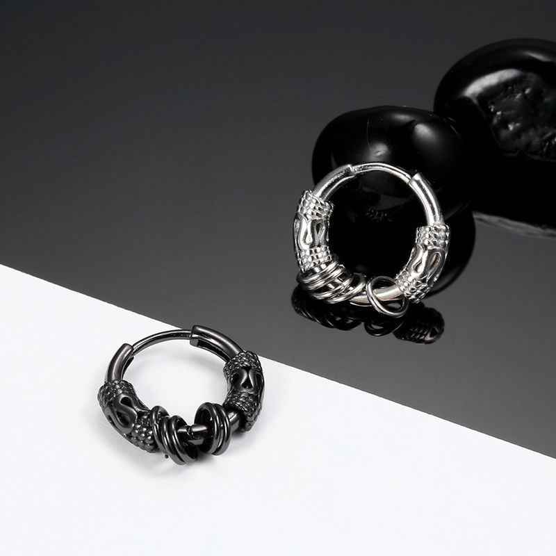 Men’s Hip Hop Earrings – Trendy Minimalist Cool Design in European & American Style