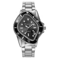 Twisted Submariner Style Hip Hop Watch – Alloy Steel Strap Waterproof Quartz Casual Watch