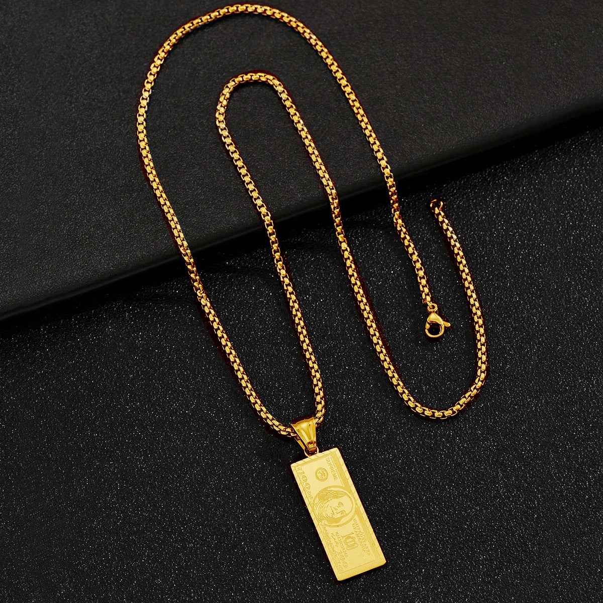 Gold-Plated Hip Hop Necklace for Men – Titanium Steel & Stainless Steel Streetwear Chain