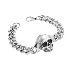 Skull Head Bracelet for Men – Creative Punk Hip Hop Rock Style Trendy Accessory