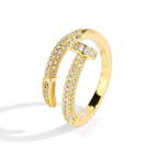 Men’s Hip Hop Gemstone Ring – Iced-Out Luxury Statement Ring for Street Style - gardira