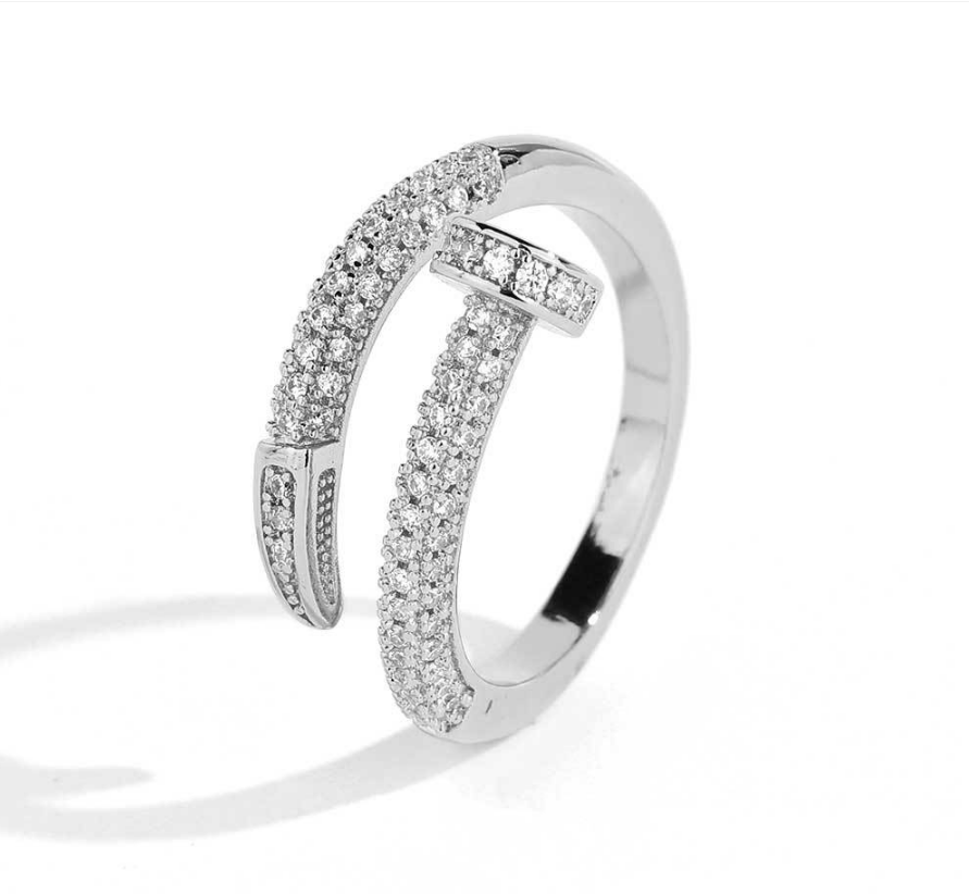 Men’s Hip Hop Gemstone Ring – Iced-Out Luxury Statement Ring for Street Style - gardira