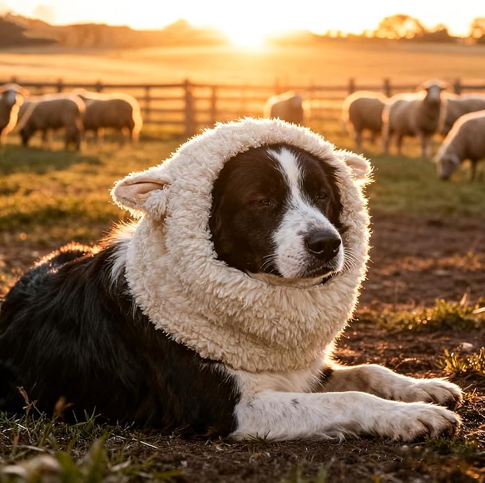 Sheep costume for dogs