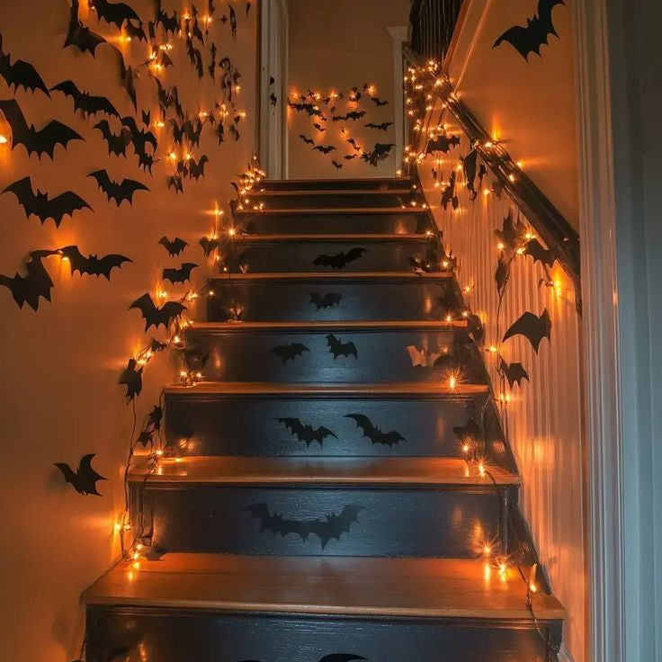 3D Halloween Bats Decorations – Scary Wall & Window Stickers