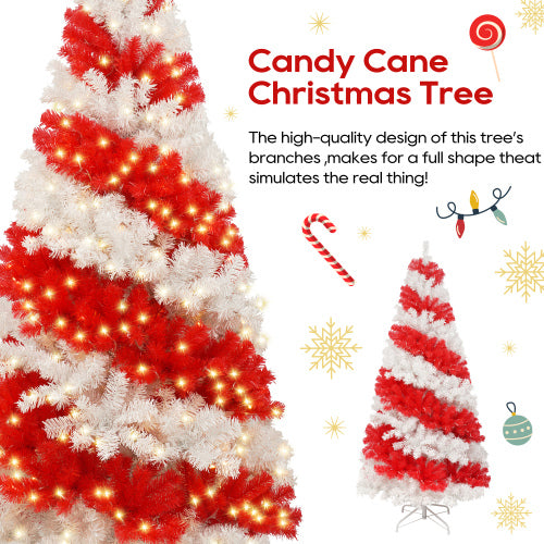 Candy cane Christmas tree