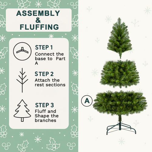 Instructions for assembling a Christmas tree