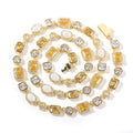 Hip-hop colored zircon bracelet