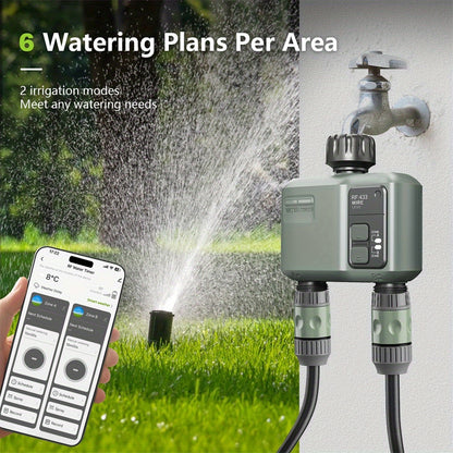 WiFi Garden Water Timer – 2-Zone Smart Irrigation Controller