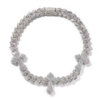 Cross-shaped Cuban necklace