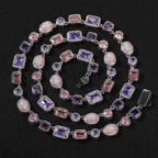 Hip-hop colored zircon bracelet