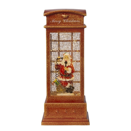Decorative Christmas clock with Santa Claus figure