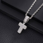 Custom Iced Out Initial Letter Pendant Necklace - Hip Hop CZ Diamond Alphabet Chain for Men & Women