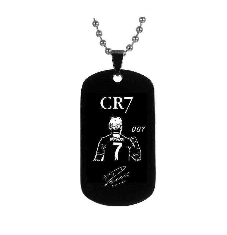 Stainless steel nameplate necklace by Gardira featuring a sleek, personalized pendant hanging on a delicate chain.