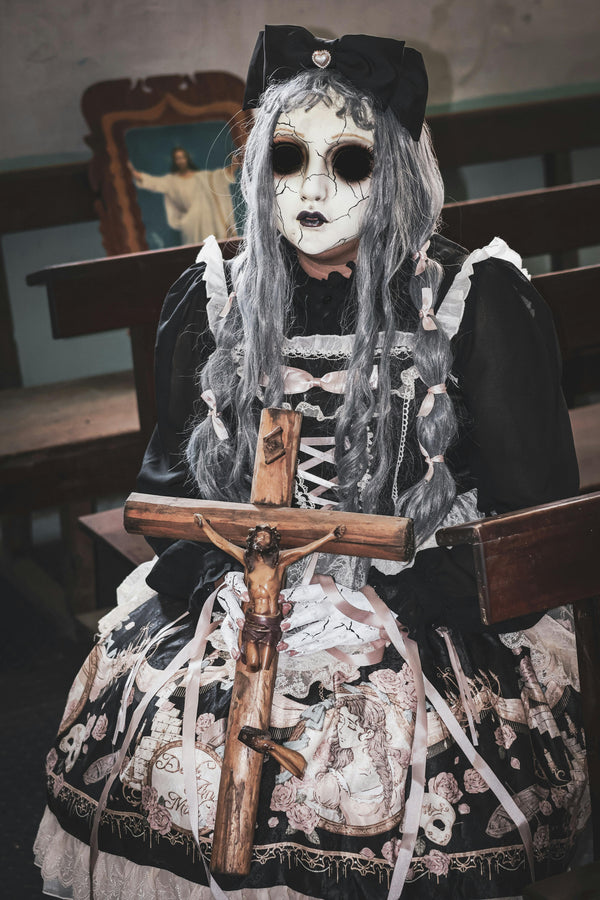 Halloween Creepy Doll Costume for Kids – Scary Outfit